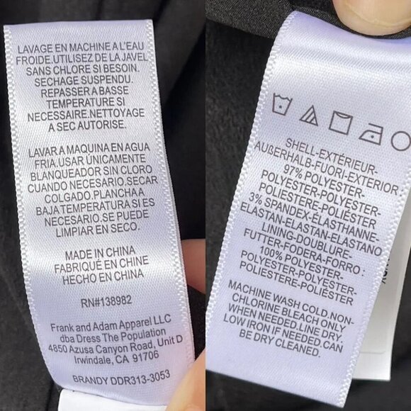 Dress The Population Black Brandy Halter Mermaid Midi Dress XS - Picture 15 of 15